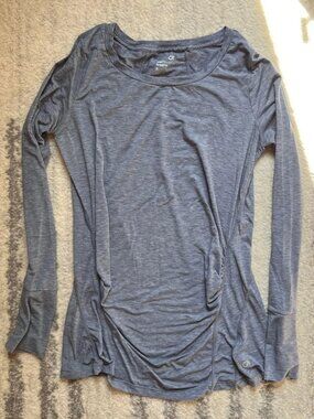 Gap Maternity blue long sleeve workout top Size S